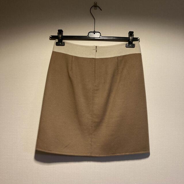 Max Mara(マックスマーラ)の【超美品】MaxMara マッスクマーラ　スカート　キャメル　カラーブロック レディースのスカート(ひざ丈スカート)の商品写真