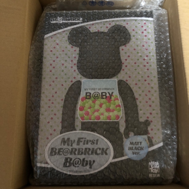 MEDICOM TOY(メディコムトイ)のMY FIRST BE@RBRICK B@BY MATT BLACK 400% ハンドメイドのおもちゃ(フィギュア)の商品写真