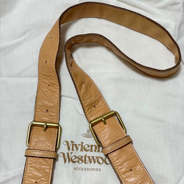 Vivienne Westwood(ヴィヴィアンウエストウッド)のヴィヴィアンウエストウッド　ショルダーバッグ　レザー　型押し裏地総柄 レディースのバッグ(ショルダーバッグ)の商品写真