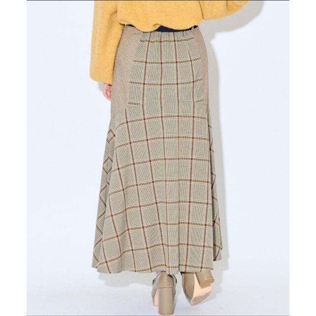 REDYAZEL(レディアゼル)のレディアゼル　ブロッキングチェックフレアスカート レディースのスカート(ロングスカート)の商品写真