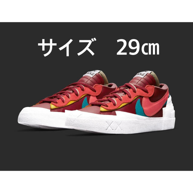 Nike sacai KAWS Blazer Low Team Red 29