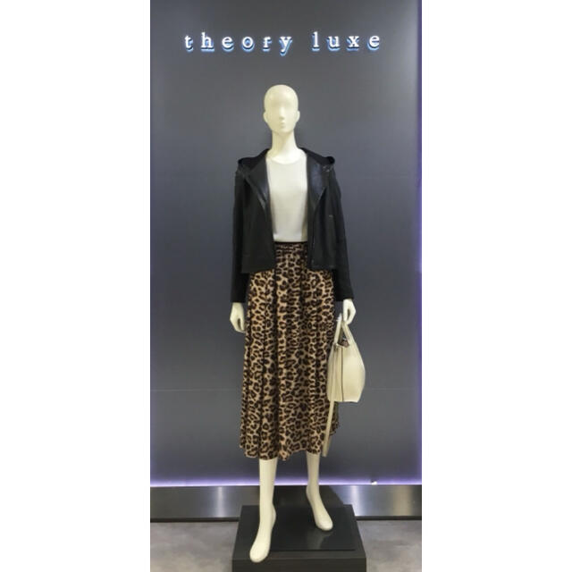 Theory luxe 19ss ラムレザーフーデットジャケット