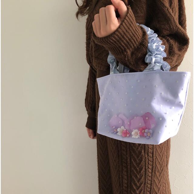 ラプンツェル風　ハンドメイド　ハンドバッグ　キッズ　女の子　プリンセス風 ハンドメイドのキッズ/ベビー(外出用品)の商品写真