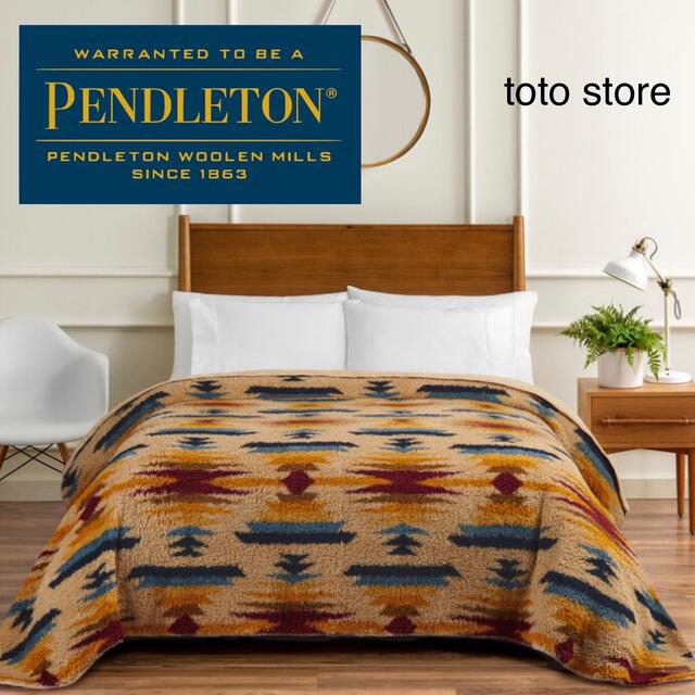 PENDLETON(ペンドルトン)のペンドルトン　PENDLETON  ブランケット　クイーンサイズ　送料込み インテリア/住まい/日用品の寝具(毛布)の商品写真