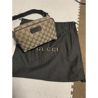 グッチ(Gucci)のGUCCI GG キャンバスウエストバッグ・ボディバッグ(ウエストポーチ)