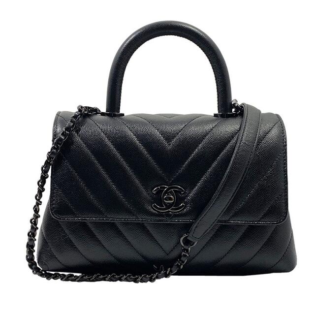 CHANEL(シャネル)のシャネル CHANEL ココハンドル24 Vステッチ ショルダーバッグ【中古】 レディースのバッグ(ショルダーバッグ)の商品写真