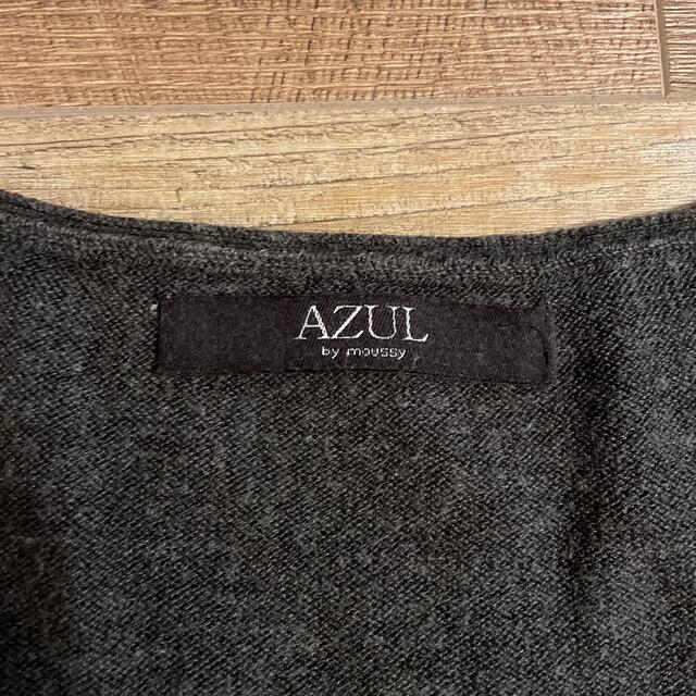 AZUL by moussy(アズールバイマウジー)のAZUL チャコールグレーニット レディースのトップス(ニット/セーター)の商品写真