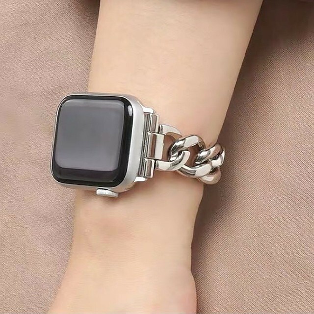 Apple Watch チェーンベルト 38mm/40mm 42mm/44mm メンズの時計(金属ベルト)の商品写真