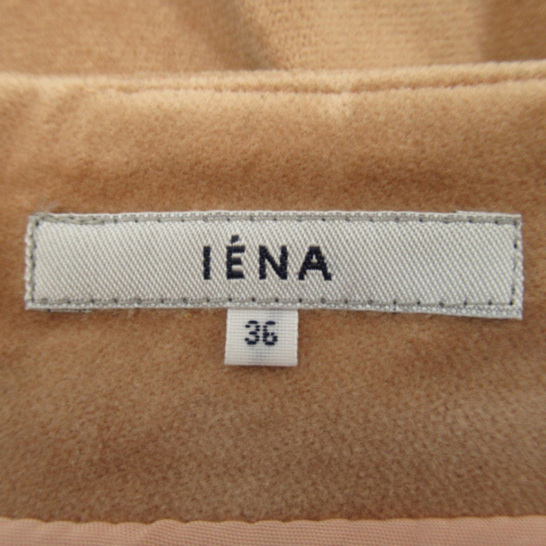 IENA(イエナ)のイエナ IENA スカート フレア ミニ丈 ベロア 無地 36 キャメル /YK レディースのスカート(ミニスカート)の商品写真