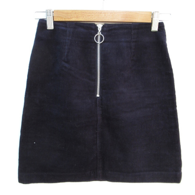 MURUA(ムルーア)のムルーア MURUA スカート コーデュロイ 台形 ミニ丈 1 紺 ネイビー / レディースのスカート(ミニスカート)の商品写真