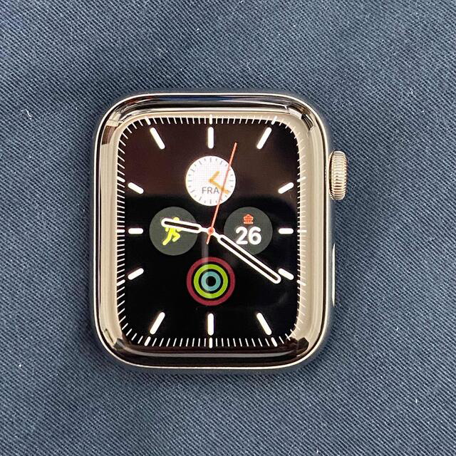 Apple Watch 4 GPS+Cellular シルバーステンレス44mm - 腕時計(デジタル)