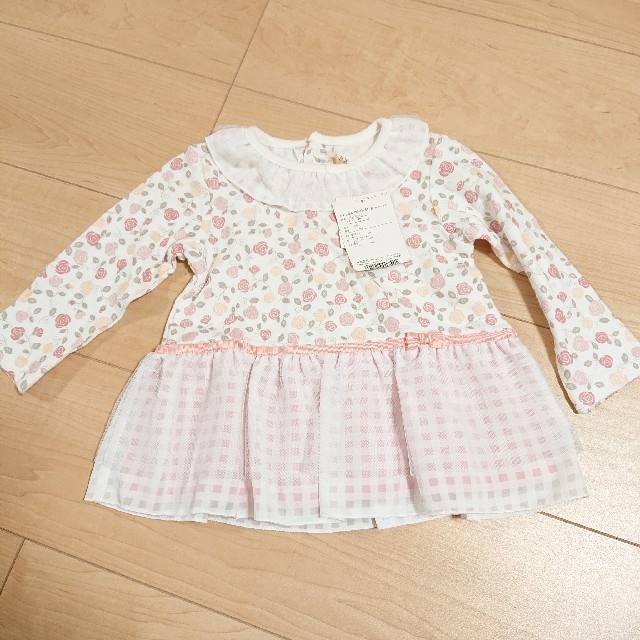 ベビー女の子のチュニック☆ミ キッズ/ベビー/マタニティのベビー服(~85cm)(トレーナー)の商品写真