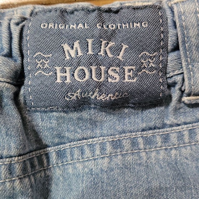 mikihouse(ミキハウス)のミキハウス デニムスカート 100 キッズ/ベビー/マタニティのキッズ服女の子用(90cm~)(スカート)の商品写真