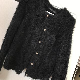 ヘザー(heather)の【美品】Heather モコモコカーディガン(カーディガン)