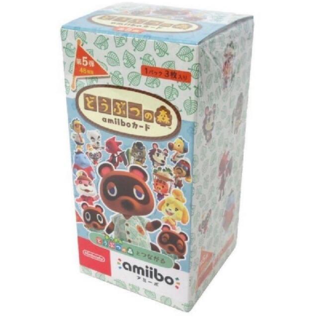 任天堂(ニンテンドウ)の新品未開封　どうぶつの森　amiboカード第５弾　box (25パック入り) エンタメ/ホビーのトレーディングカード(Box/デッキ/パック)の商品写真