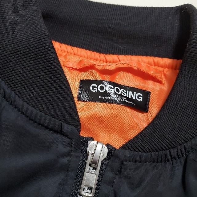 GOGOSING(ゴゴシング)のGOGOSING☆MA-1　黒 レディースのジャケット/アウター(ブルゾン)の商品写真