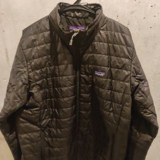 パタゴニア(patagonia)のパタゴニア　ナノパフジャケット　ブラック　Lサイズ(ダウンジャケット)