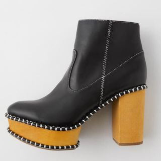 マウジー(moussy)の【12/31に処分します‼️】MOUSSY マウジー　WOOD SOLE ブーツ(ブーツ)