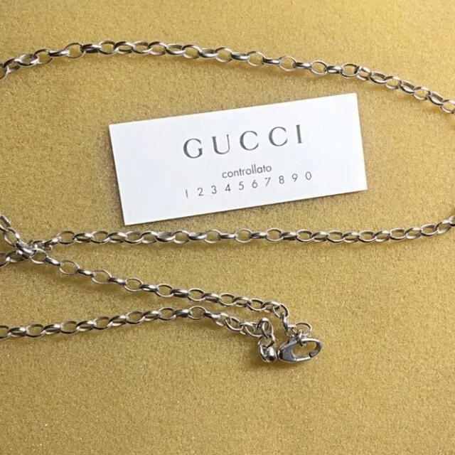 Gucci(グッチ)の美品　GUCCI シルバー925 チェーンネックレス メンズのアクセサリー(ネックレス)の商品写真