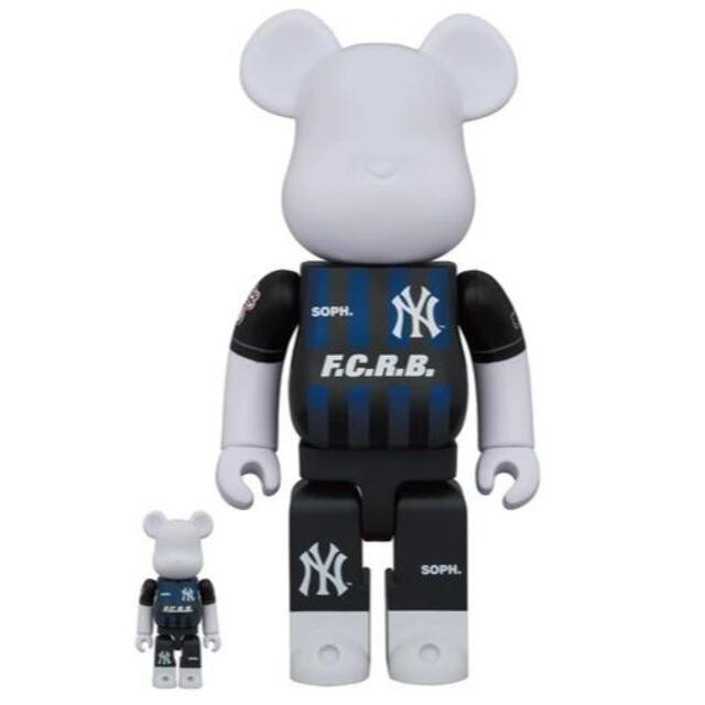 MEDICOM TOY(メディコムトイ)のBE@RBRICK FCRB MLB 100％ & 400％ NY エンタメ/ホビーのフィギュア(その他)の商品写真