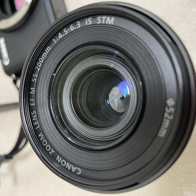 Canon(キヤノン)のCanon eos m10 望遠レンズ スマホ/家電/カメラのカメラ(ミラーレス一眼)の商品写真