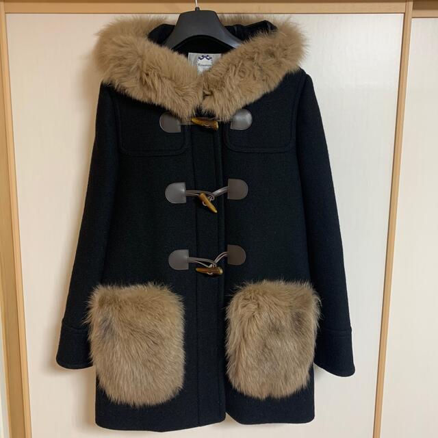 美品 リランドチュール ポケットファー ダッフルコート