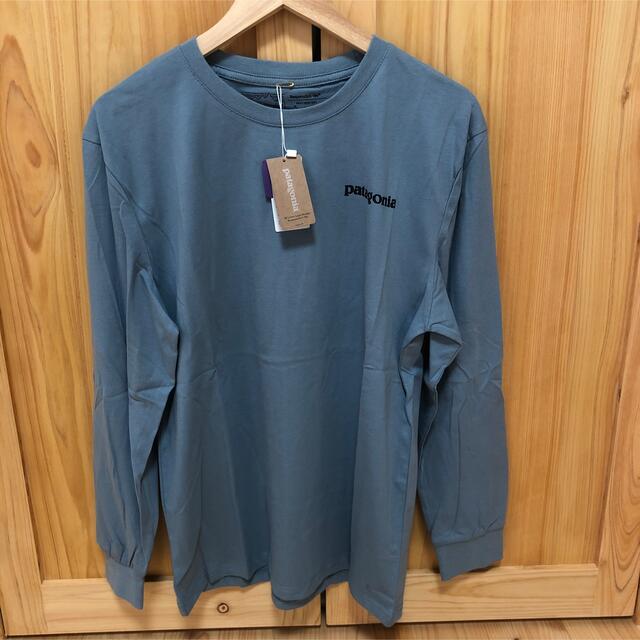 patagonia(パタゴニア)のPatagonia パタゴニア　長袖tシャツ ロンt 藍色　Lサイズ メンズのトップス(Tシャツ/カットソー(七分/長袖))の商品写真