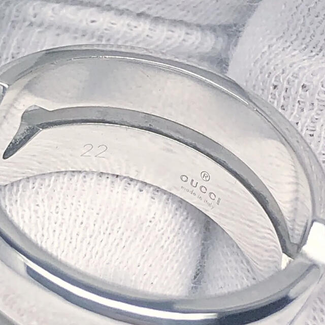 Gucci(グッチ)の美品　GUCCI 指輪　ノットワイドリング　20号 メンズのアクセサリー(リング(指輪))の商品写真