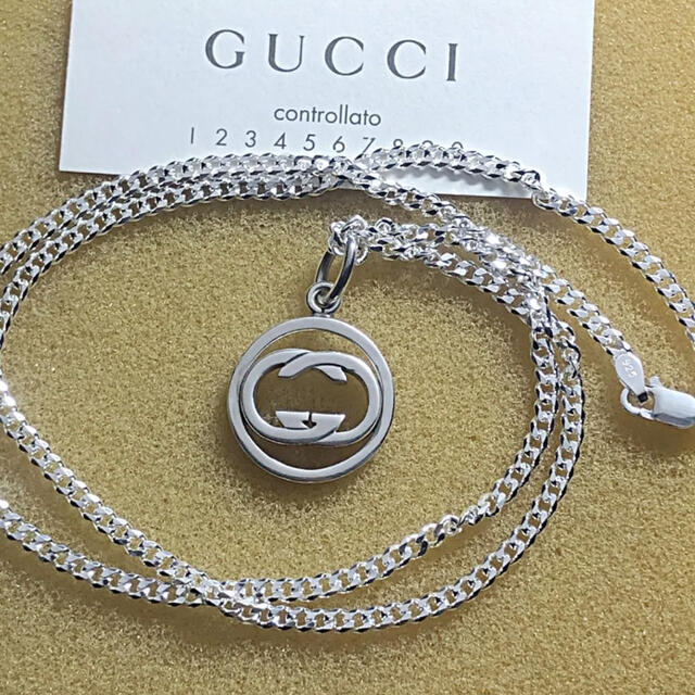 美品 GUCCI インターロッキング ネックレス 美品 GUCCI インターロッキング ネックレス