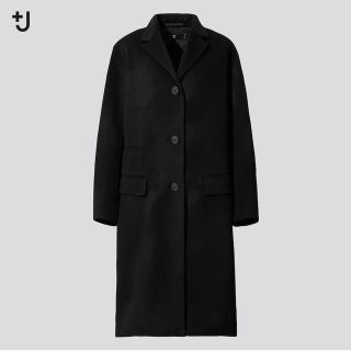 ユニクロ(UNIQLO)の美品　UNIQLO プラスJ カシミヤブレンドチェスターコート　M(チェスターコート)