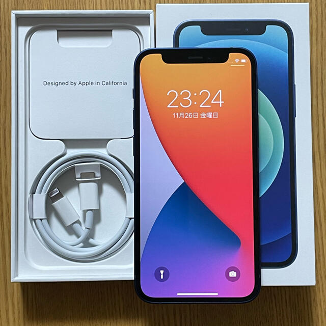 経典 iPhone - 新品 iphone 12 mini 128GB ブルー au SIMフリー済