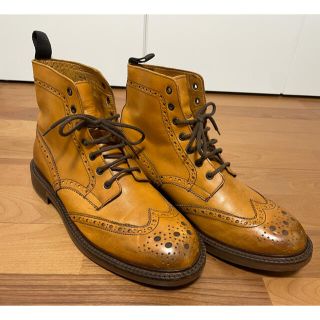 トリッカーズ(Trickers)のウイングチップレザーブーツ(ブーツ)