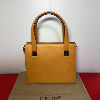 セリーヌ(celine)の【美品】☆CELINE  “Vintage "ゴールドロゴ金具　ハンドバッグ　(ハンドバッグ)