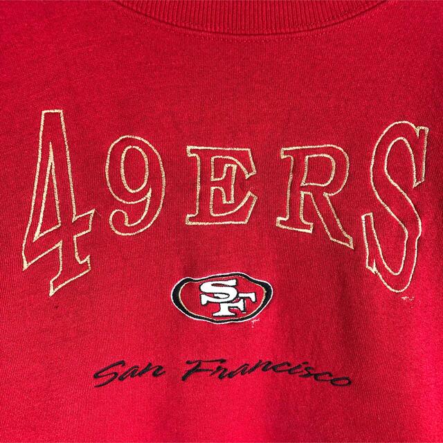 【アメリカ製】希少　Lee ボディ　49ers 刺繍　NFL 　スウェット 2