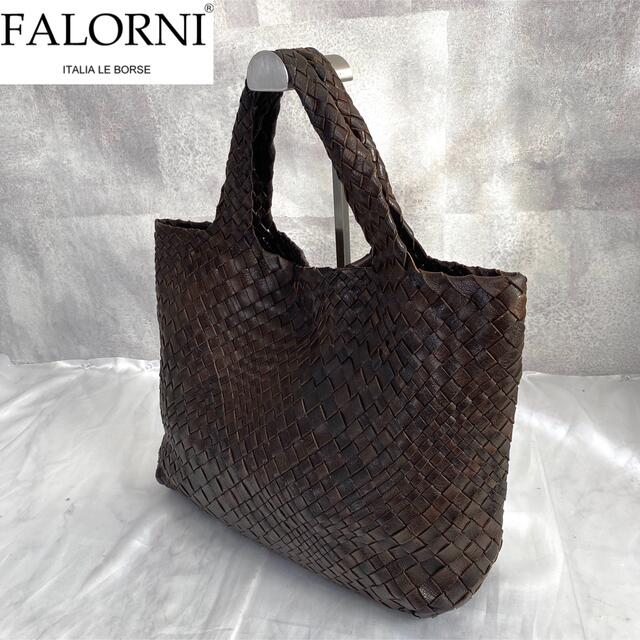 FALORNI - 美品 FALORNI ファロルニ イントレチャート A4 ブラウン
