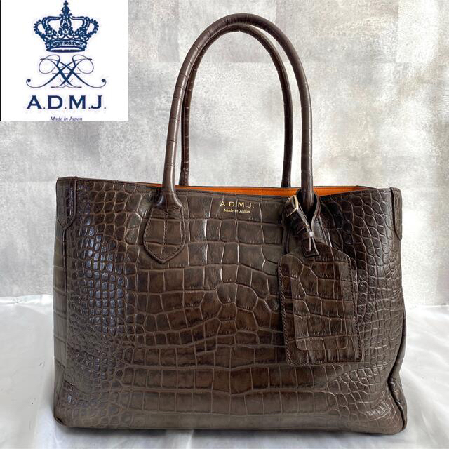 正規品販売! A.D.M.J. - トートバッグ クロコ型押し Choo×A.D.M.J