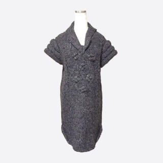 ルシェルブルー(LE CIEL BLEU)の★新品★ルシェルブルー★ケーブルニットチュニック (Grey/F)(ニット/セーター)