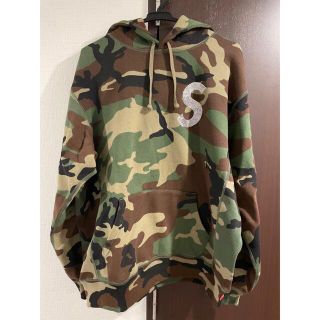 シュプリーム(Supreme)のsupreme s logo swarovski camo hoodie Ｍ(パーカー)