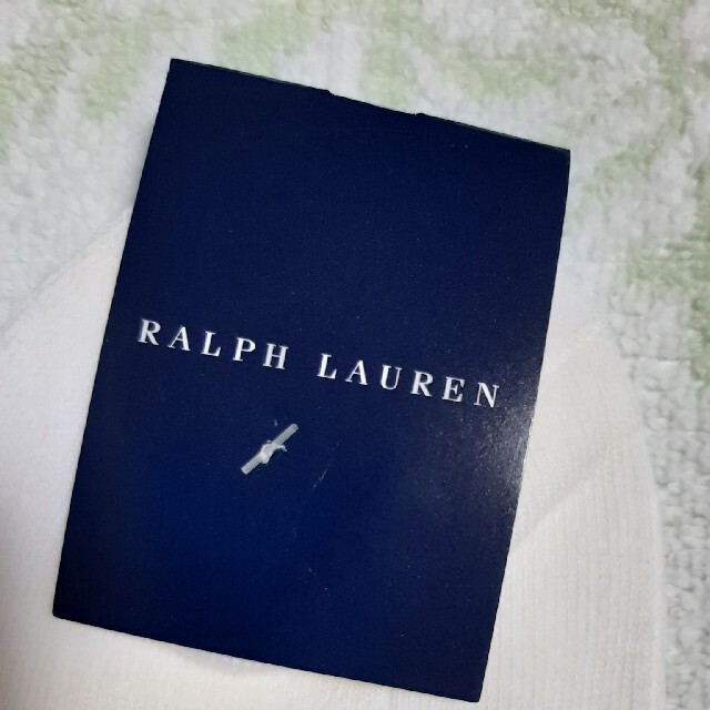 Ralph Lauren(ラルフローレン)のラルフローレン　ハイソックス　白系２足　レディース　 レディースのレッグウェア(ソックス)の商品写真