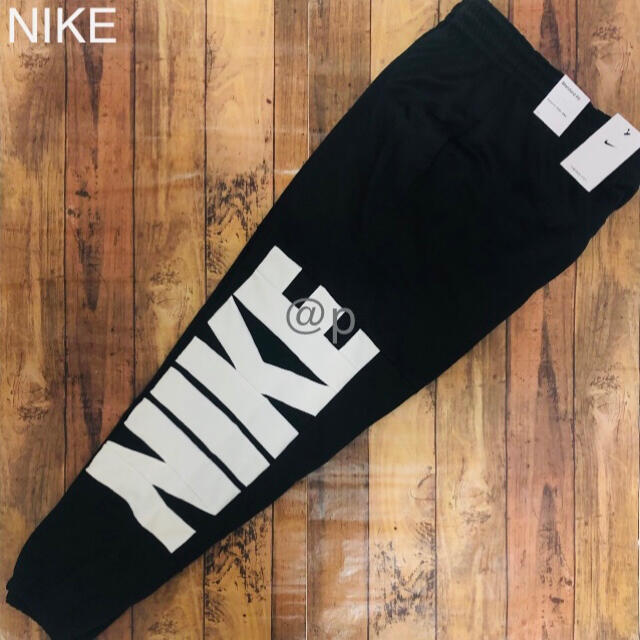 新品 NIKE ナイキ ビッグロゴ 裏起毛 パーカー&パンツ セット 黒  L 2