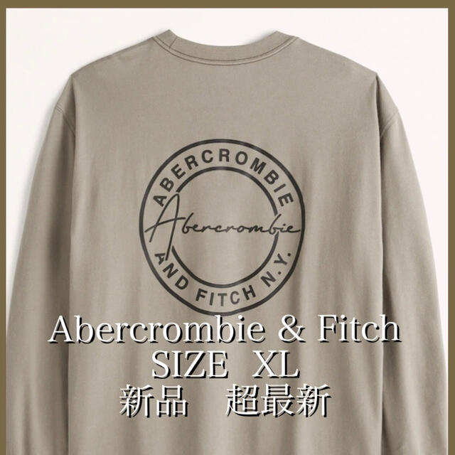 Abercrombie&Fitch(アバクロンビーアンドフィッチ)の【新品】超最新　アバクロ　長袖オーバーサイズバックロゴ　ロンT Be メンズのトップス(Tシャツ/カットソー(七分/長袖))の商品写真