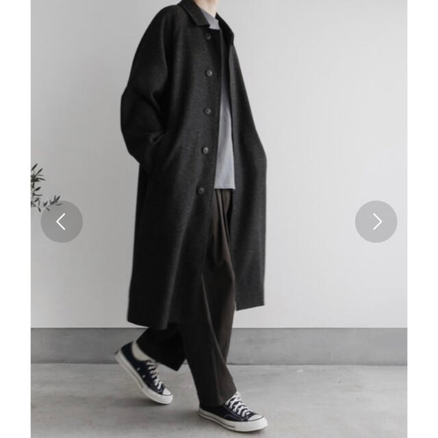 loose wool long coat ルーズウールロングコート メンズのジャケット/アウター(ステンカラーコート)の商品写真