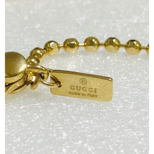 Gucci(グッチ)のGUCCI グッチ　k18 ロゴ　YG 18金　18k ネックレス 未使用 レディースのアクセサリー(ネックレス)の商品写真