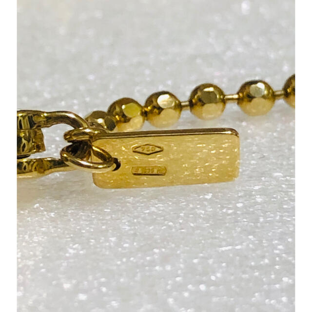 Gucci(グッチ)のGUCCI グッチ　k18 ロゴ　YG 18金　18k ネックレス 未使用 レディースのアクセサリー(ネックレス)の商品写真