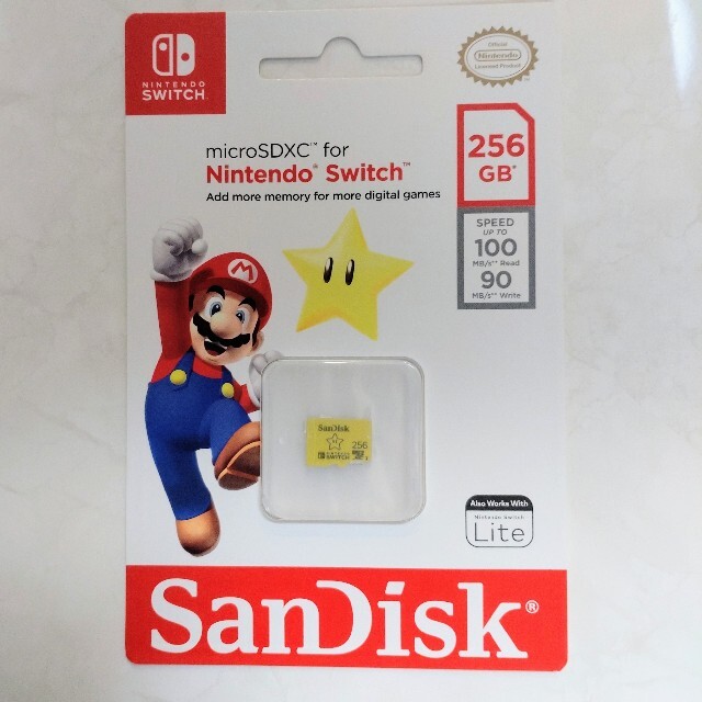SanDisk 256GB microSDXCカード for Nintendo
