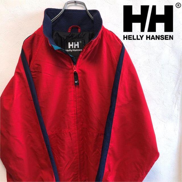 HELLY HANSEN(ヘリーハンセン)のHELLY HANSEN（ヘリーハンセン）レッド　ナイロンジャケット メンズのジャケット/アウター(ナイロンジャケット)の商品写真
