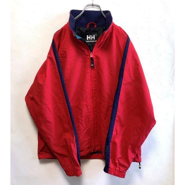 HELLY HANSEN（ヘリーハンセン）レッド　ナイロンジャケット