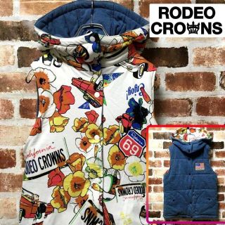 ロデオクラウンズ(RODEO CROWNS)のロデオクラウンズ　リバーシブル フード付き ベスト ジャケット(ベスト/ジレ)