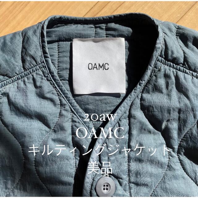 稀少　OAMC 20AW キルティングジャケット ダークブルー　XSsupreme