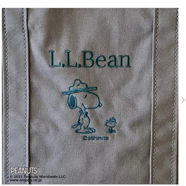 L.L.Bean(エルエルビーン)のスヌーピー  PEANUTS L.L.Bean グロサリー・トート　タグ付き新品 レディースのバッグ(トートバッグ)の商品写真